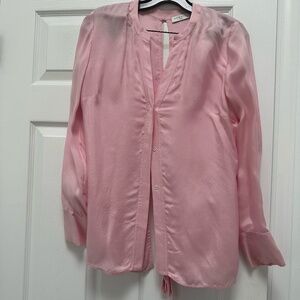 Sandro Shirt With Cut-Out And Bow At The Back Pink Women